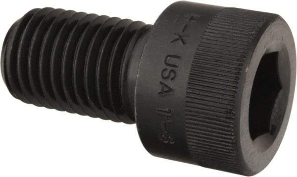 Holo-Krome - 1-8 UNC Hex Socket Drive, Socket Cap Screw - Alloy Steel, Black Oxide Finish, Fully Threaded, 1-3/4" Length Under Head - Exact Tool & Supply