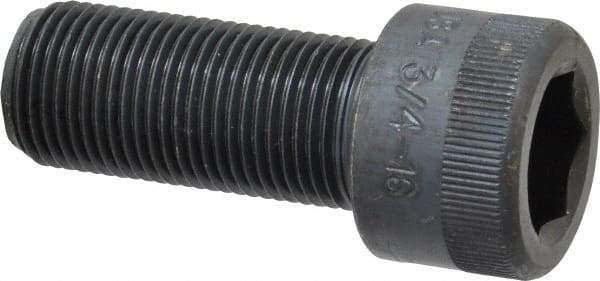 Holo-Krome - 3/4-16 UNF Hex Socket Drive, Socket Cap Screw - Alloy Steel, Black Oxide Finish, Fully Threaded, 1-3/4" Length Under Head - Exact Tool & Supply