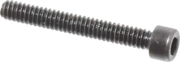 Made in USA - #3-48 UNC Hex Socket Drive, Socket Cap Screw - Alloy Steel, Black Oxide Finish, Fully Threaded, 3/4" Length Under Head - Exact Tool & Supply