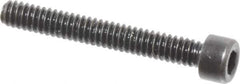Made in USA - #3-48 UNC Hex Socket Drive, Socket Cap Screw - Alloy Steel, Black Oxide Finish, Fully Threaded, 3/4" Length Under Head - Exact Tool & Supply