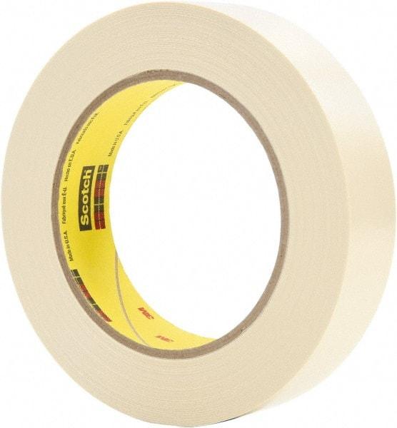 3M - 1" x 36 Yds Tan Electroplating Tape - 7.1 mil, Rubber Adhesive - Exact Tool & Supply