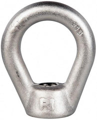 Gibraltar - 5,000 Lb Capacity, 5/8-11 Thread, Stainless Steel Lifting Eye Nut - Grade 316, 3" High, 1-1/2" Inside & 2-1/2" Outside Eye Diam, 1-3/8" Bell/Base Width - Exact Tool & Supply