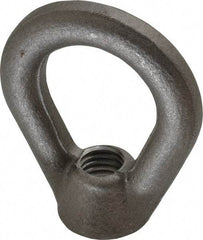 Gibraltar - 2,700 Lb Capacity, 1/2-13 Thread, Self Colored, Carbon Steel Heavy Duty Lifting Eye Nut - Grade C-1030, 2-1/2" High, 1-1/4" Inside & 2" Outside Eye Diam, 7/8" Bell/Base Width - Exact Tool & Supply