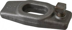 Gibraltar - 11/16" Stud, 11/16" Travel, 4" OAL x 1-5/8" Overall Width x 3/4" Overall Height, Heel Clamp - Grade ASTM A521 Class CA Forged Steel, 1-3/8" Long x 11/16" Wide Slot, Tapped - Exact Tool & Supply