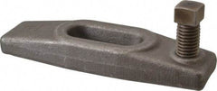 Gibraltar - 11/16" Stud, 1-3/8" Travel, 6" OAL x 1-3/4" Overall Width x 7/8" Overall Height, Heel Clamp - Grade ASTM A521 Class CA Forged Steel, 2-1/16" Long x 11/16" Wide Slot, Tapped - Exact Tool & Supply