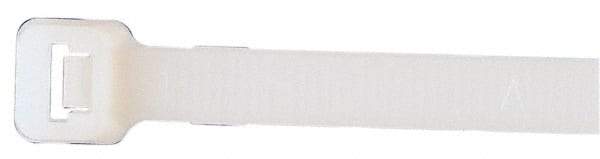 Made in USA - 48-9/16" Long Natural (Color) Nylon Standard Cable Tie - 175 Lb Tensile Strength, 2.29mm Thick, 9" Max Bundle Diam - Exact Tool & Supply