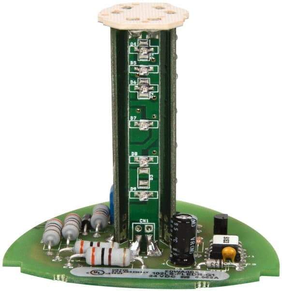 Edwards Signaling - LED Lamp, Red, Flashing, Stackable Tower Light Module - 24 VDC, 0.06 Amp, IP54, IP65 Ingress Rating, 3R, 4X NEMA Rated, Panel Mount, Pipe Mount - Exact Tool & Supply