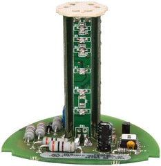 Edwards Signaling - LED Lamp, Red, Flashing, Stackable Tower Light Module - 24 VDC, 0.06 Amp, IP54, IP65 Ingress Rating, 3R, 4X NEMA Rated, Panel Mount, Pipe Mount - Exact Tool & Supply