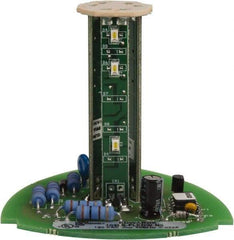 Edwards Signaling - LED Lamp, White, Flashing, Stackable Tower Light Module - 120 VAC, 0.02 Amp, IP54, IP65 Ingress Rating, 3R, 4X NEMA Rated, Panel Mount, Pipe Mount - Exact Tool & Supply