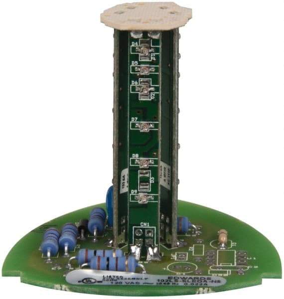 Edwards Signaling - LED Lamp, Amber, Steady, Stackable Tower Light Module - 120 VAC, 0.02 Amp, IP54, IP65 Ingress Rating, 3R, 4X NEMA Rated, Panel Mount, Pipe Mount - Exact Tool & Supply