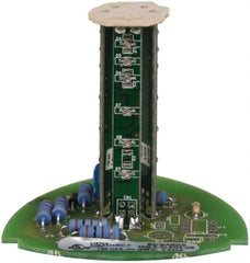 Edwards Signaling - LED Lamp, Amber, Steady, Stackable Tower Light Module - 120 VAC, 0.02 Amp, IP54, IP65 Ingress Rating, 3R, 4X NEMA Rated, Panel Mount, Pipe Mount - Exact Tool & Supply