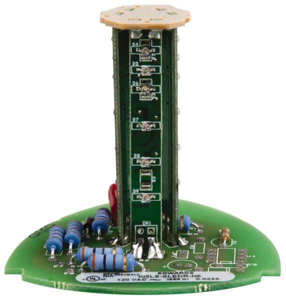 Edwards Signaling - LED Lamp, Red, Steady, Stackable Tower Light Module - 120 VAC, 0.02 Amp, IP54, IP65 Ingress Rating, 3R, 4X NEMA Rated, Panel Mount, Pipe Mount - Exact Tool & Supply