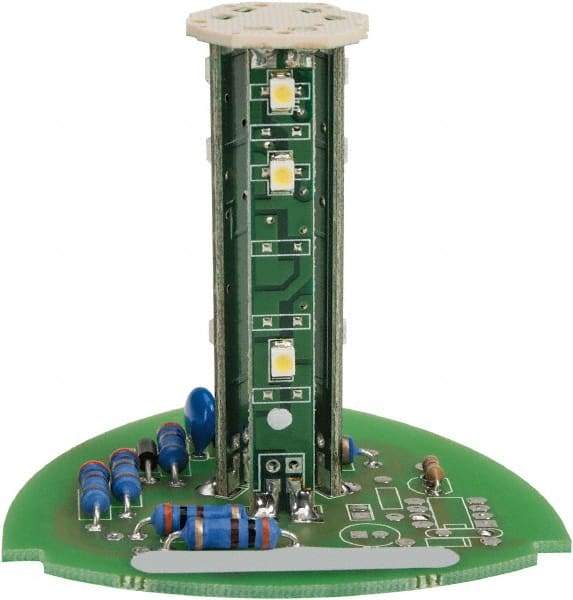 Edwards Signaling - LED Lamp, White, Steady, Stackable Tower Light Module - 24 VDC, 0.06 Amp, IP54, IP65 Ingress Rating, 3R, 4X NEMA Rated, Panel Mount, Pipe Mount - Exact Tool & Supply