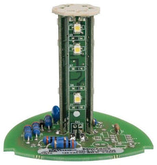 Edwards Signaling - LED Lamp, White, Steady, Stackable Tower Light Module - 120 VAC, 0.02 Amp, IP54, IP65 Ingress Rating, 3R, 4X NEMA Rated, Panel Mount, Pipe Mount - Exact Tool & Supply