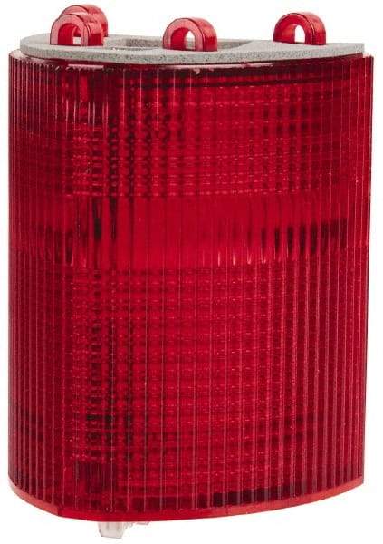 Edwards Signaling - Red, Panel and Pipe Mount, Visible Signal Replacement Lens Housing - 3R, 4X NEMA Rated, For Use with 102 Series Stacklights - Exact Tool & Supply