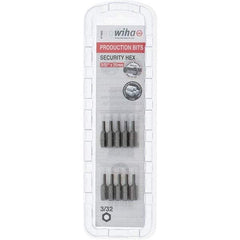 Wiha - 25mm Hex Screwdriver Bit - 1/4" Drive, 1" OAL - Exact Tool & Supply