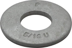 Armor Coat - 5/16" Screw, Grade 8 Alloy Steel USS Flat Washer - 3/8" ID x 7/8" OD, 0.094" Thick - Exact Tool & Supply