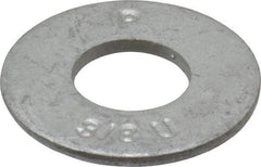 Armor Coat - 3/8" Screw, Grade 8 Alloy Steel USS Flat Washer - 7/16" ID x 1" OD, 0.094" Thick - Exact Tool & Supply