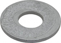 Armor Coat - 1/2" Screw, Grade 8 Alloy Steel USS Flat Washer - 9/16" ID x 1-3/8" OD, 1/8" Thick - Exact Tool & Supply