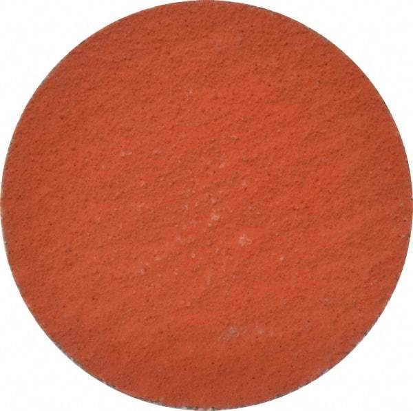 3M - 2" Disc Diam, 100 Grit, Ceramic Alumina Quick Change Disc - Type R Attaching System, Coated, Orange, Fine Grade, 25,000 RPM, 777F Series - Exact Tool & Supply