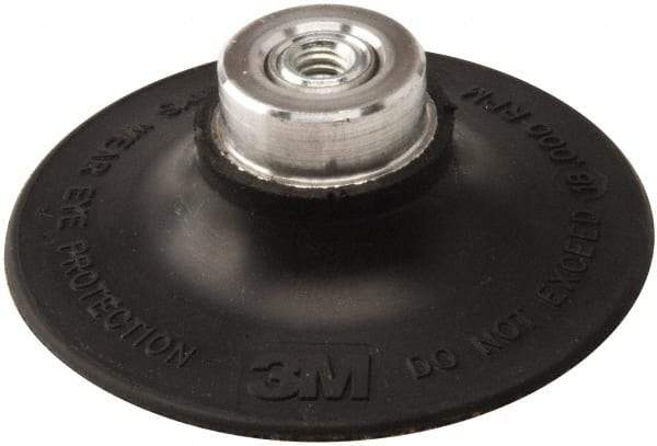 3M - 3" Diam Quick-Change Type P Disc Backing Pad - Medium Density, 18,000 RPM, Roloc TP Compatible - Exact Tool & Supply
