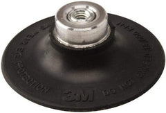 3M - 3" Diam Quick-Change Type P Disc Backing Pad - Medium Density, 18,000 RPM, Roloc TP Compatible - Exact Tool & Supply