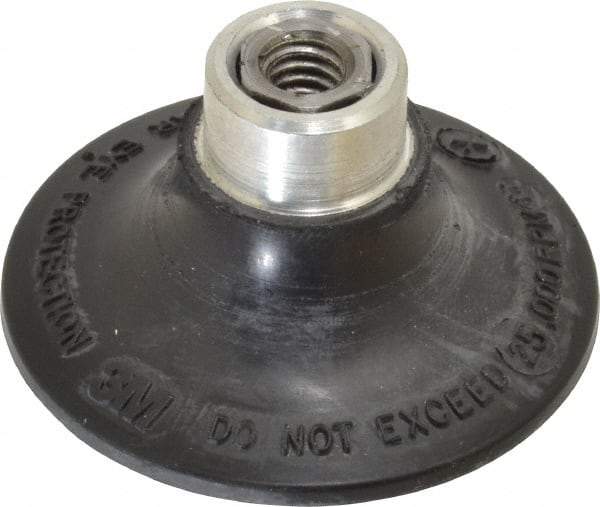 3M - 2" Diam Quick-Change Type R Disc Backing Pad - Extra Hard Density, 25,000 RPM, Roloc Compatible - Exact Tool & Supply