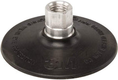 3M - 4" Diam Quick-Change Type R Disc Backing Pad - Hard Density, 12,000 RPM, Roloc TR Compatible - Exact Tool & Supply