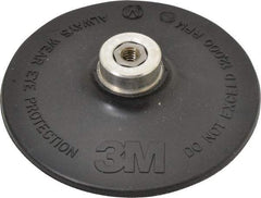 3M - 4" Diam Quick-Change Type R Disc Backing Pad - Medium Density, 12,000 RPM, Roloc TR Compatible - Exact Tool & Supply