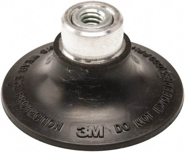 3M - 2" Diam Quick-Change Type S Disc Backing Pad - Medium Density, 25,000 RPM, Roloc TS Compatible - Exact Tool & Supply