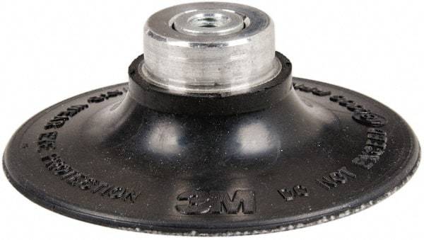 3M - 3" Diam Quick-Change Type S Disc Backing Pad - Medium Density, 18,000 RPM, Roloc TS Compatible - Exact Tool & Supply