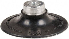3M - 3" Diam Quick-Change Type S Disc Backing Pad - Medium Density, 18,000 RPM, Roloc TS Compatible - Exact Tool & Supply