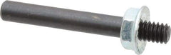 Made in USA - 1/4" Max Diam, Abrasive Disc Mandrel - 1/4-20, 2" Long - Exact Tool & Supply