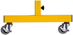 Made in USA - Aluminum and Steel Frame Caster Feet - Safety Yellow - Exact Tool & Supply
