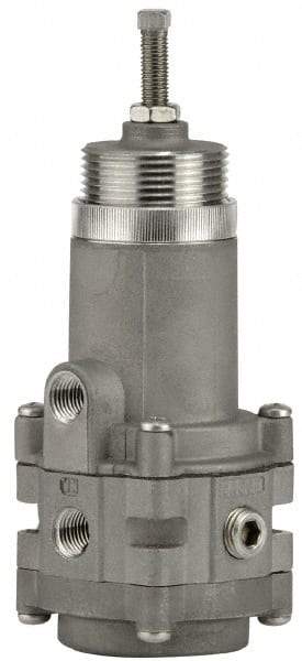 ARO/Ingersoll-Rand - 1/4 NPT Port, 20 CFM, Stainless Steel Diaphragm Operated Regulator - 0 to 30 psi Range, 250 Max psi Supply Pressure, 1/4" Gauge Port Thread, 2-1/2" Wide x 6.89" High - Exact Tool & Supply