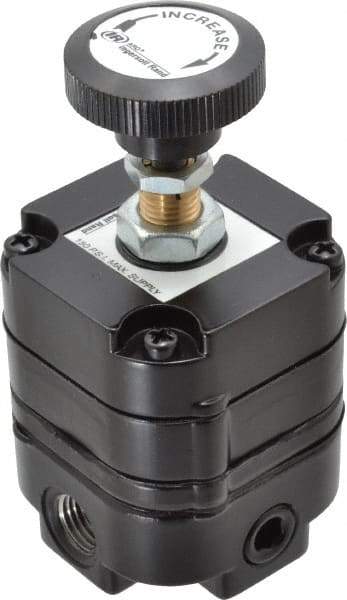 ARO/Ingersoll-Rand - 1/4 NPT Port, 14 CFM, Zinc Precision Constant Bleed Regulator - 2 to 120 psi Range, 150 Max psi Supply Pressure, 1/4" Gauge Port Thread, 2.12" Wide x 4.55" High - Exact Tool & Supply