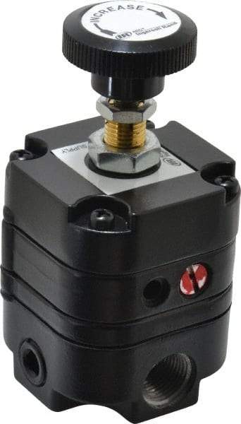 ARO/Ingersoll-Rand - 3/8 NPT Port, 14 CFM, Zinc Precision Constant Bleed Regulator - 2 to 60 psi Range, 150 Max psi Supply Pressure, 1/4" Gauge Port Thread, 2.12" Wide x 4.55" High - Exact Tool & Supply
