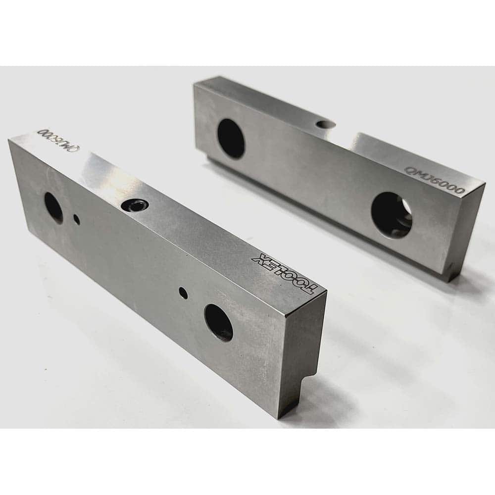 TE-CO - Vise Jaw Sets; Jaw Width (mm): 203.2 ; Jaw Width (Inch): 8 ; Jaw Width (Decimal Inch): 8 ; Set Type: Component Kit ; Material: Steel ; Vise Compatibility: 6" Vises - Exact Tool & Supply