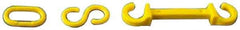 NMC - Barrier C-Hook - Plastic, Yellow - Exact Tool & Supply