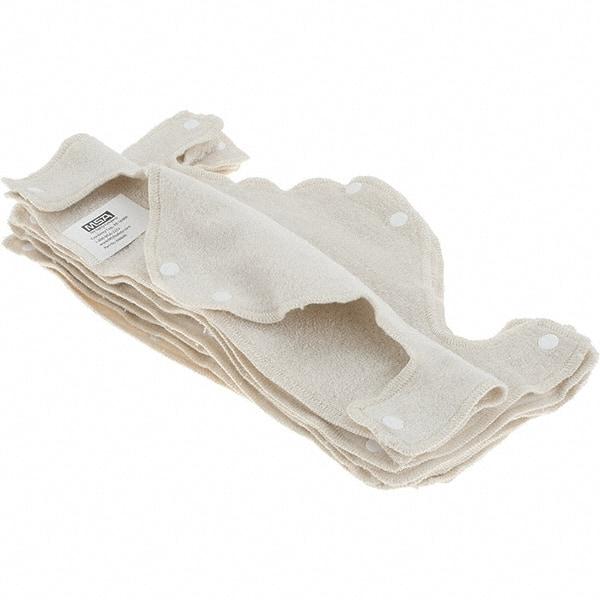 MSA - Hard Hat Accessories - W/SNAPS 10/PK WASHABLE TERRY SWEATBAND - Exact Tool & Supply