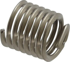 Recoil - 7/16-14 UNC, 0.656" OAL, Free Running Helical Insert - 7-3/8 Free Coils, Tanged, Stainless Steel, 1-1/2D Insert Length - Exact Tool & Supply