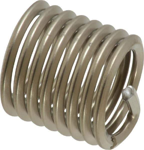 Recoil - 1/2-13 UNC, 3/4" OAL, Free Running Helical Insert - 7-7/8 Free Coils, Tanged, Stainless Steel, 1-1/2D Insert Length - Exact Tool & Supply