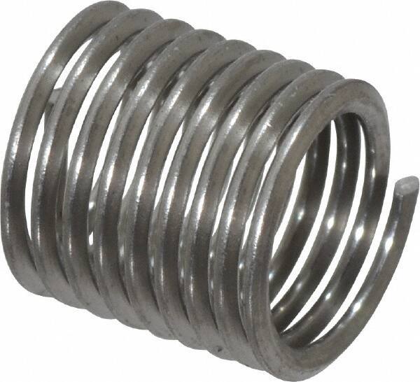 Recoil - 5/16-24 UNF, 0.469" OAL, Free Running Helical Insert - 8-7/8 Free Coils, Tanged, Stainless Steel, 1-1/2D Insert Length - Exact Tool & Supply