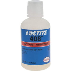 Loctite - 16 oz Bottle Clear Instant Adhesive - 408 1 LB BOTTLE PRISM INSTANT ADHESIVE - Exact Tool & Supply
