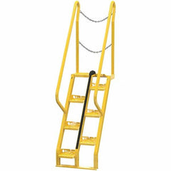 Vestil - 90-1/2" High 350 Lb Capacity 7 Step Alternating Tread Stair - Exact Tool & Supply