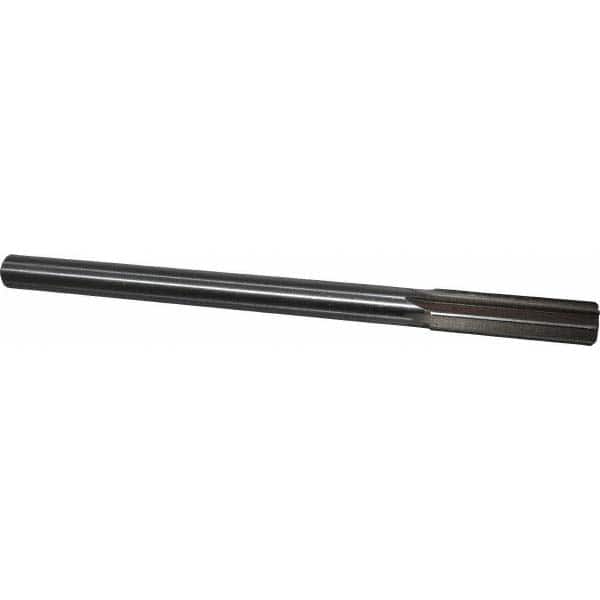 Interstate - 0.621" High Speed Steel 6 Flute Chucking Reamer - Exact Tool & Supply