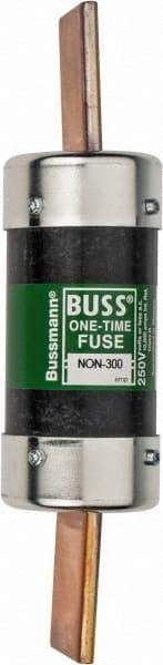 Cooper Bussmann - 125 VDC, 250 VAC, 300 Amp, Fast-Acting General Purpose Fuse - Bolt-on Mount, 8-5/8" OAL, 10 (RMS Symmetrical) kA Rating, 2-1/16" Diam - Exact Tool & Supply