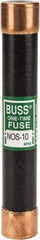 Cooper Bussmann - 600 VAC, 10 Amp, Fast-Acting General Purpose Fuse - Fuse Holder Mount, 127mm OAL, 50 at AC/DC kA Rating, 13/16" Diam - Exact Tool & Supply