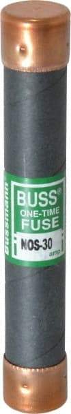 Cooper Bussmann - 600 VAC, 30 Amp, Fast-Acting General Purpose Fuse - Fuse Holder Mount, 127mm OAL, 50 at AC/DC kA Rating, 13/16" Diam - Exact Tool & Supply