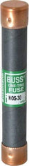 Cooper Bussmann - 600 VAC, 30 Amp, Fast-Acting General Purpose Fuse - Fuse Holder Mount, 127mm OAL, 50 at AC/DC kA Rating, 13/16" Diam - Exact Tool & Supply